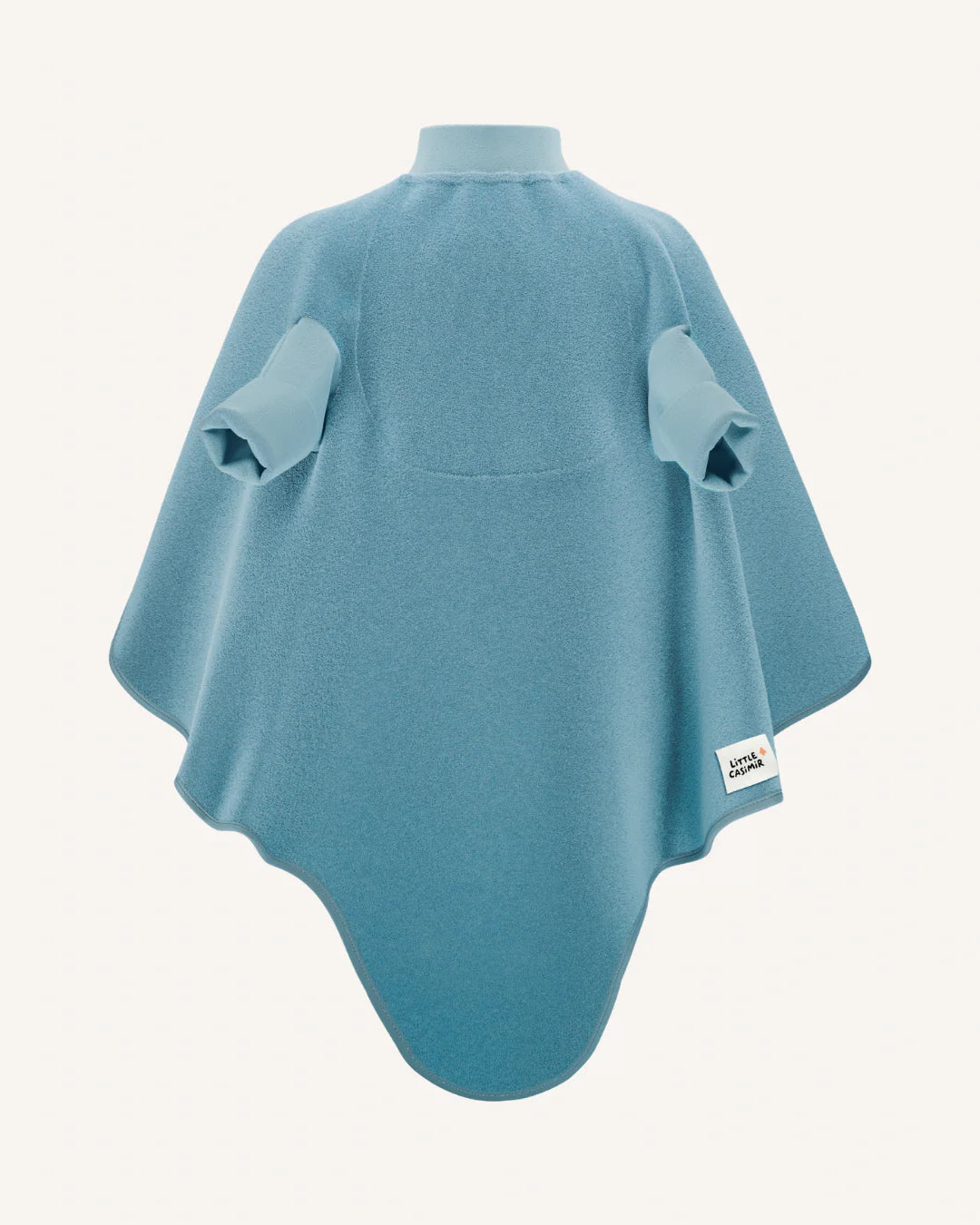 Mitwachsendes unifarbenes Kinder Ärmellätzchen Boo Dusty Ocean bei Dreikäsehoch