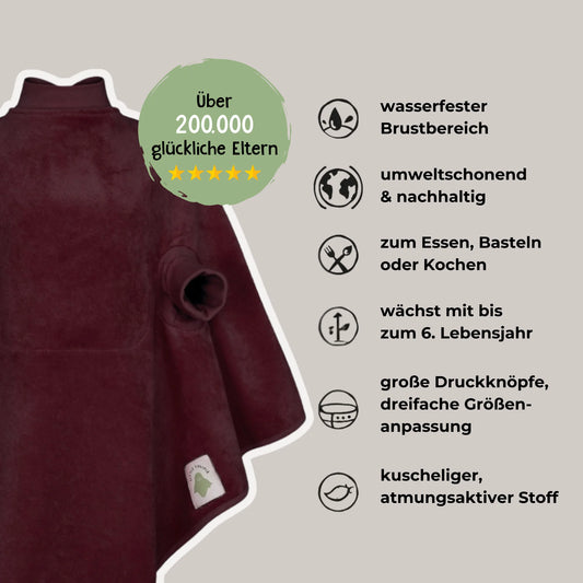 Lätzchen "Boo",  Mulberry. wasserdicht, | Little Casimir