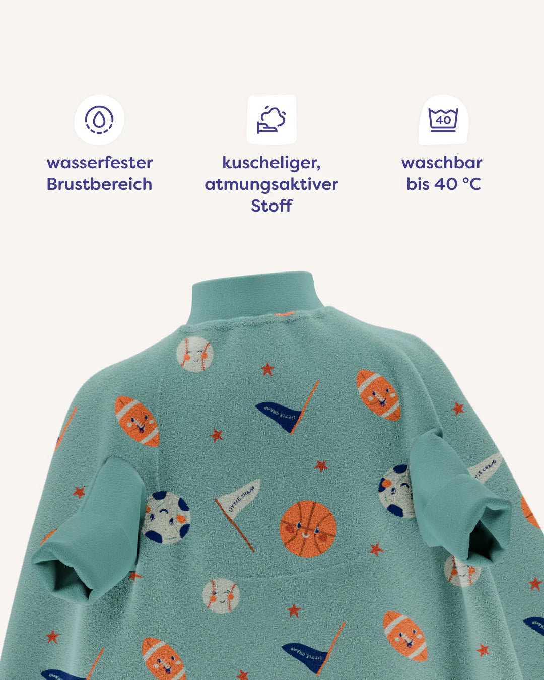 Lätzchen "Boo" Frottee. Tiny Champ. wasserdicht | Little Casimir