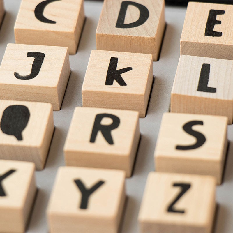 Stempelset Buchstaben. Bam! Words | Londji