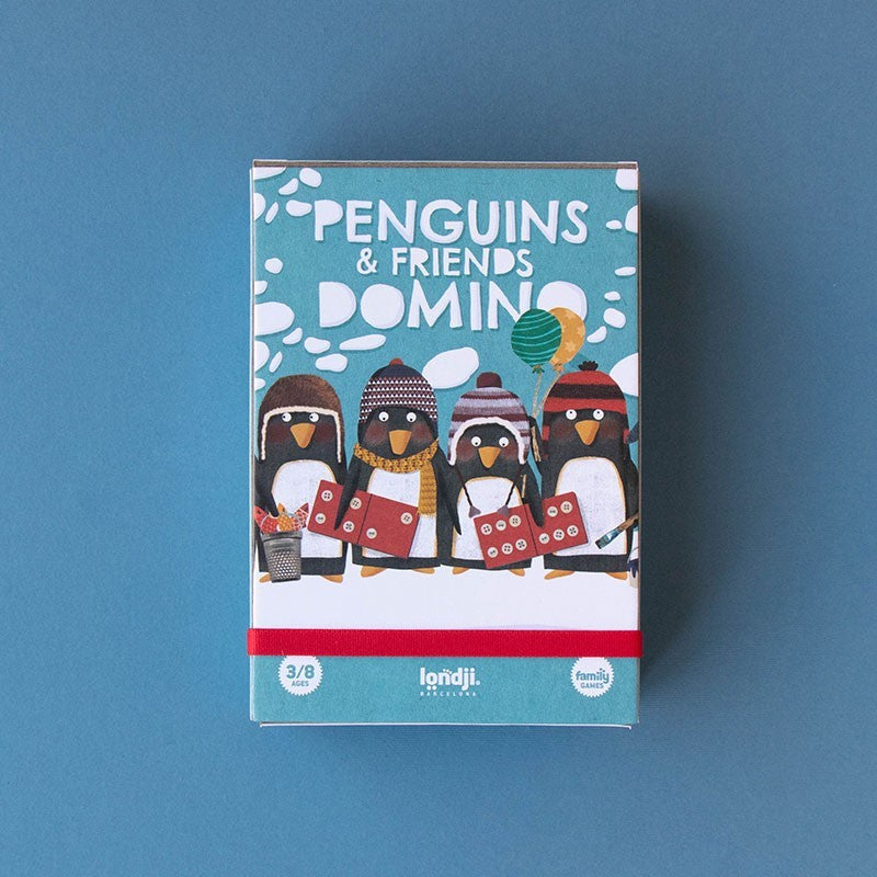 Londji Domino Spiel PENGUINS_FRIENDS, Vorderseite 