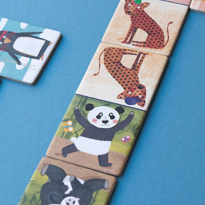 Londji Domino Spiel PENGUINS_FRIENDS, Kartennahaufnahme