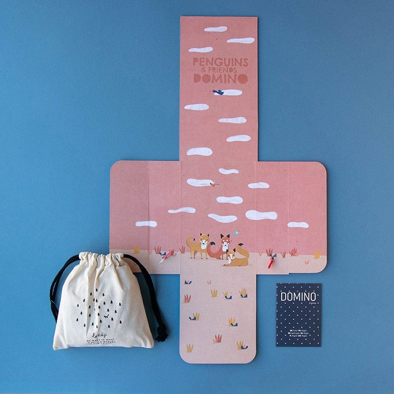 Londji Domino Spiel PENGUINS_FRIENDS, Gesamter Inhalt