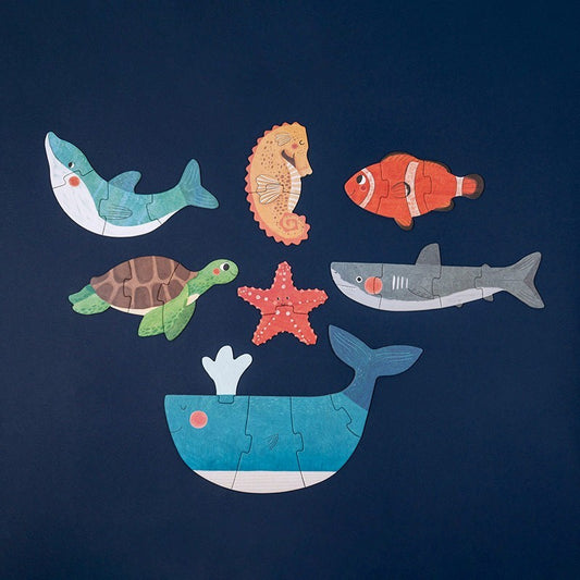 Puzzle Meereswelt. Beidseitig bedruckt | Londji