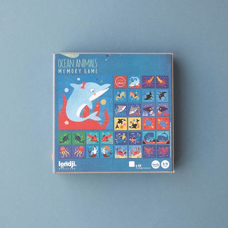 Nachhaltiges Kinder Gedächtnisspiel aus recyceltem Karton von Londji
