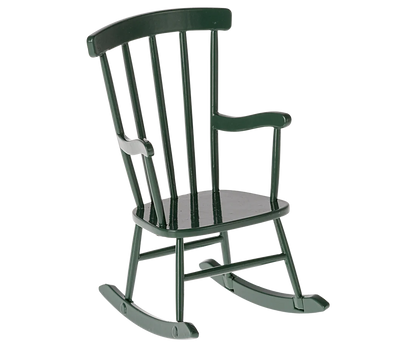 Mäuse-Schaukelstuhl – Dunkelgrün (Metall) | Maileg