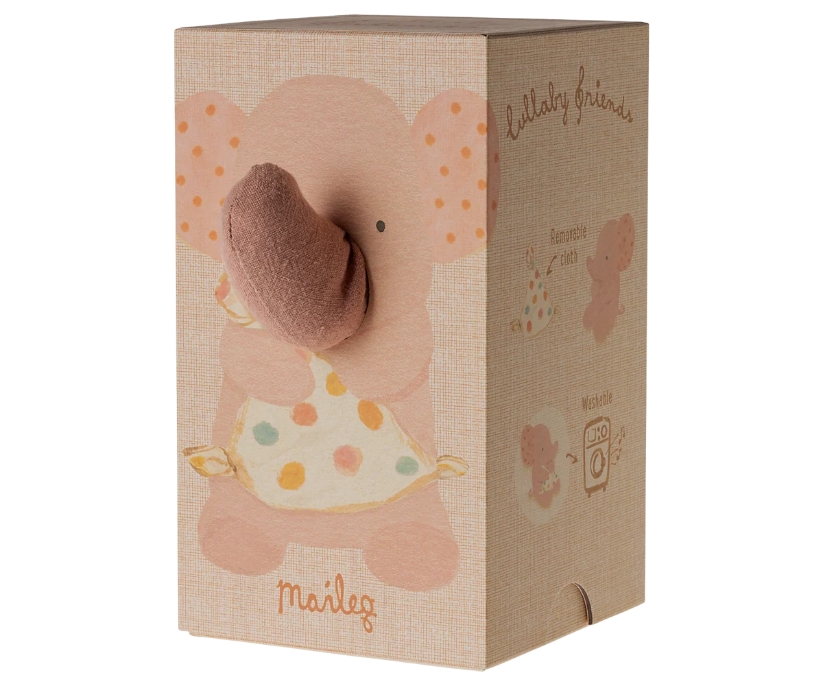 Maileg Lullaby Friends Elefant (Altrosa) - Spieluhr