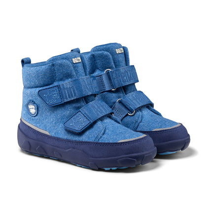 Barfußschuh mit Texmembran und Klettverschluss, von vorne