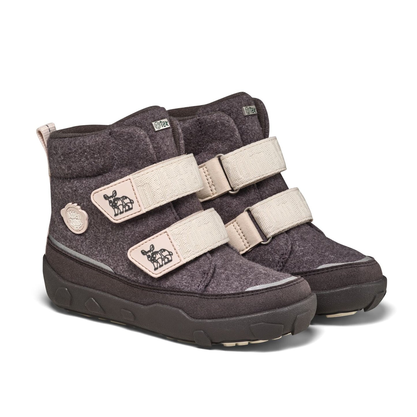 Winterstiefel. Wolle Comfy. Nashorn | Affenzahn
