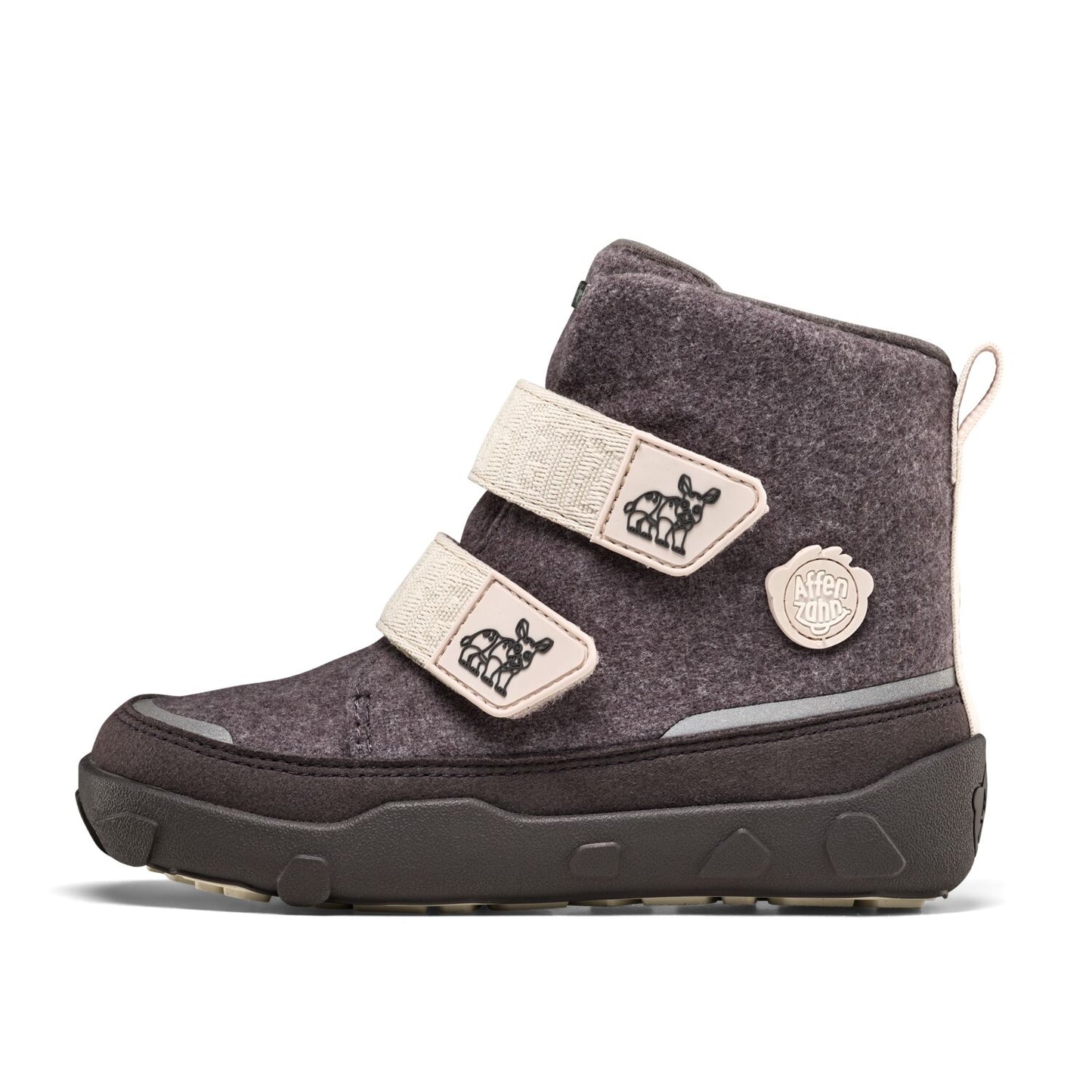 Winterstiefel. Wolle Comfy. Nashorn | Affenzahn