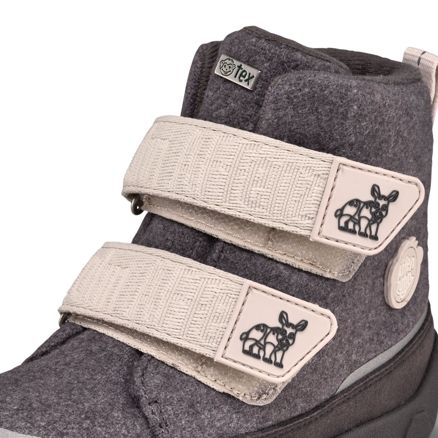 Winterstiefel. Wolle Comfy. Nashorn | Affenzahn