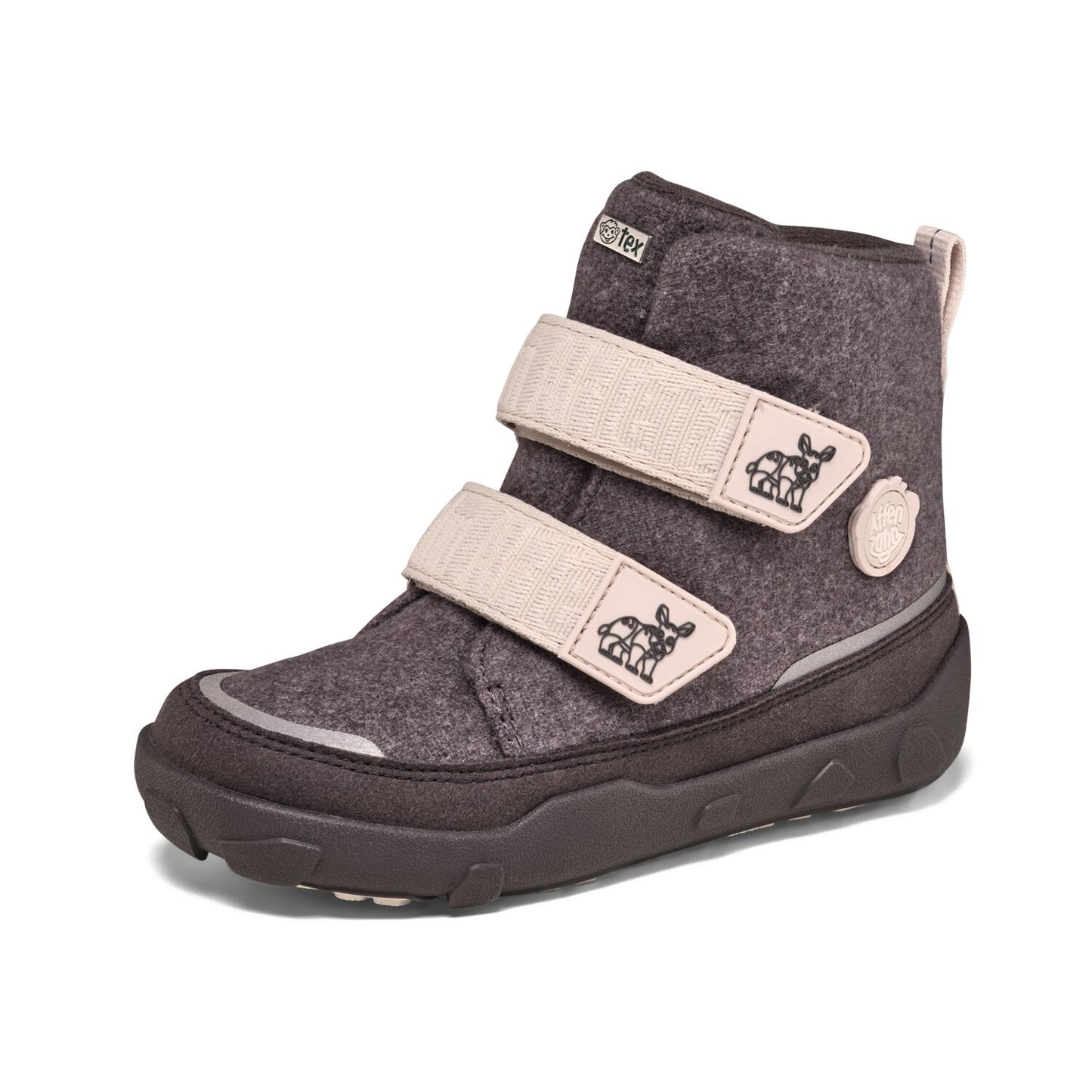 Winterstiefel. Wolle Comfy. Nashorn | Affenzahn
