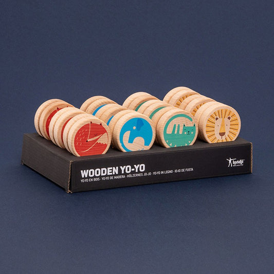 Jo-Jo aus Holz. Versch. Tiermotive | Londji