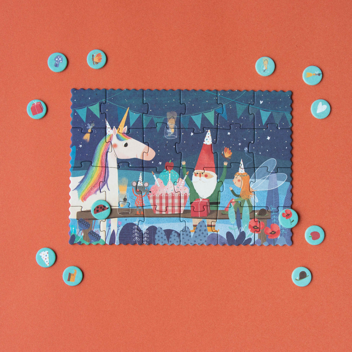 Londji Mini-Beobachtungspuzzle „Tiny Unicorn"