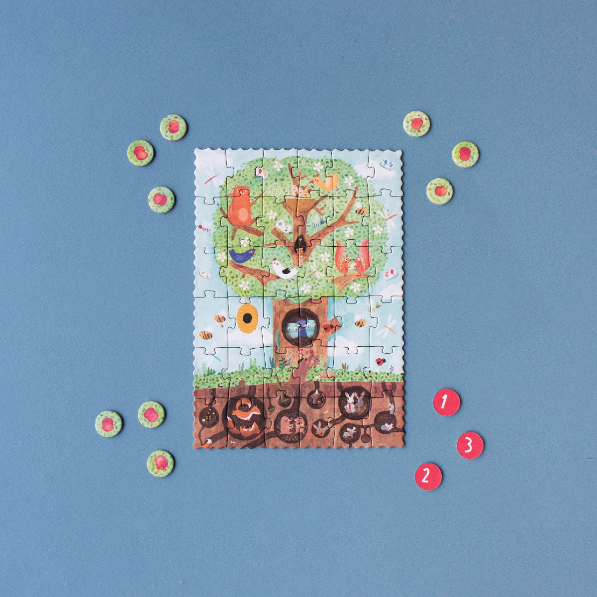 Londji Mini-Beobachtungspuzzle „Tiny Pommier“