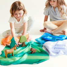 Mini Earth Playsilk | Spieltücher aus reiner Maulbeerseide | Sarah's Silk