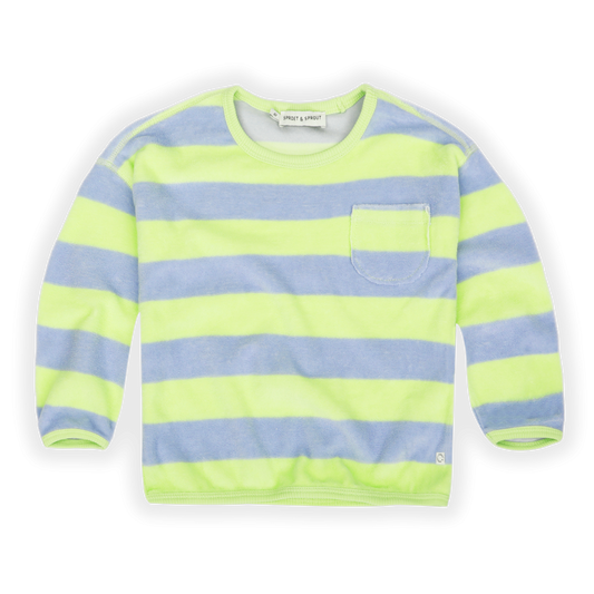Sommer-Sweatshirt. Frottee. Ultraleicht. Neon
