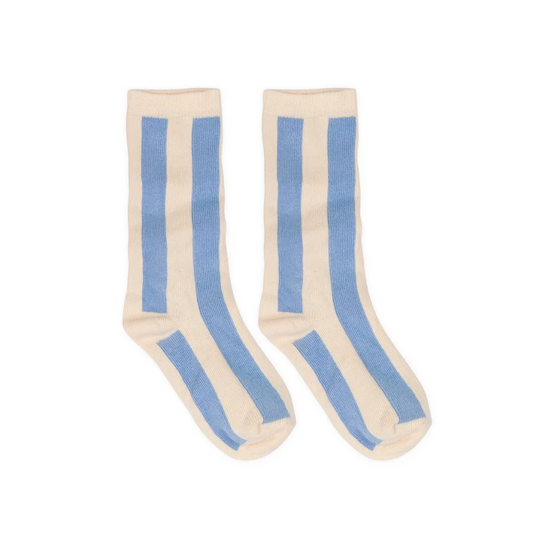 Coole Socken. Gestreift. Blau