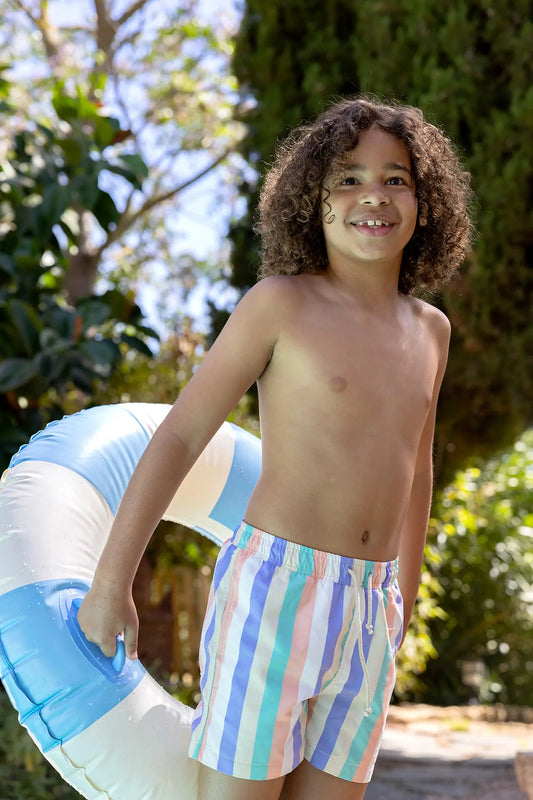 Schwimmshort. Gestreift. Pastell | Sproet & Sprout