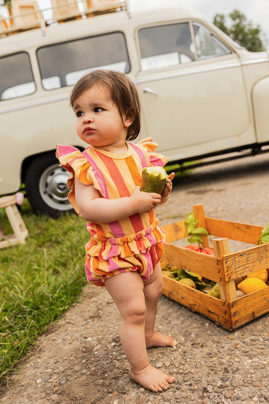 Bloomers. Babyshort. Mit Rüschen. Gestreift