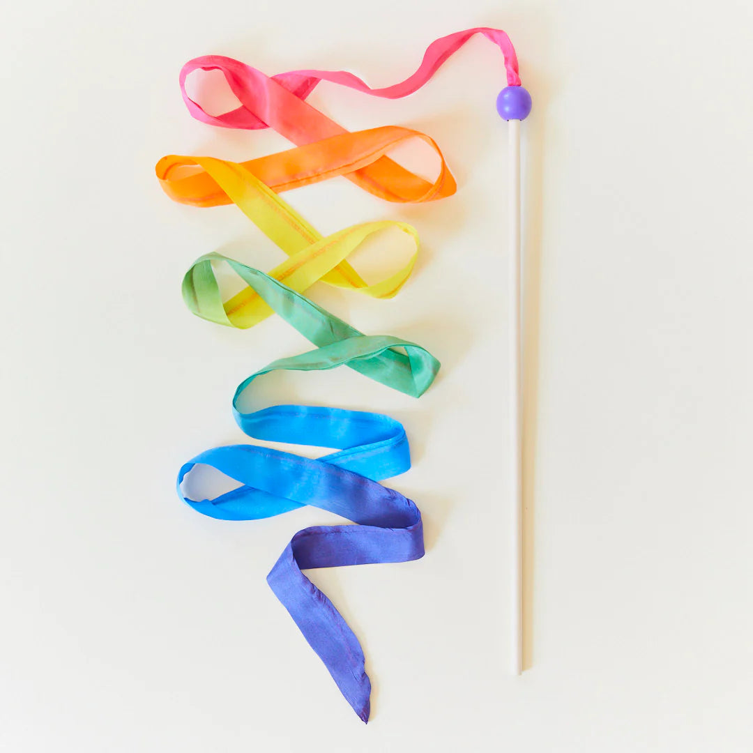 Streamer aus Naturseide & Holz | Sarah's Silk