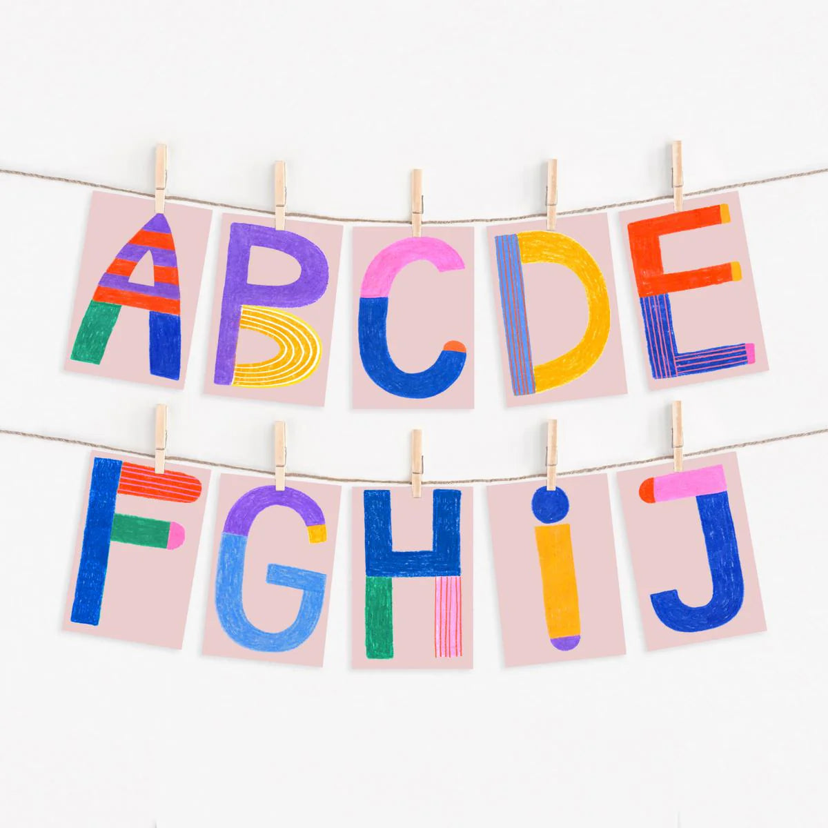 ABC Buchstaben-Karte einzeln | DIN A6