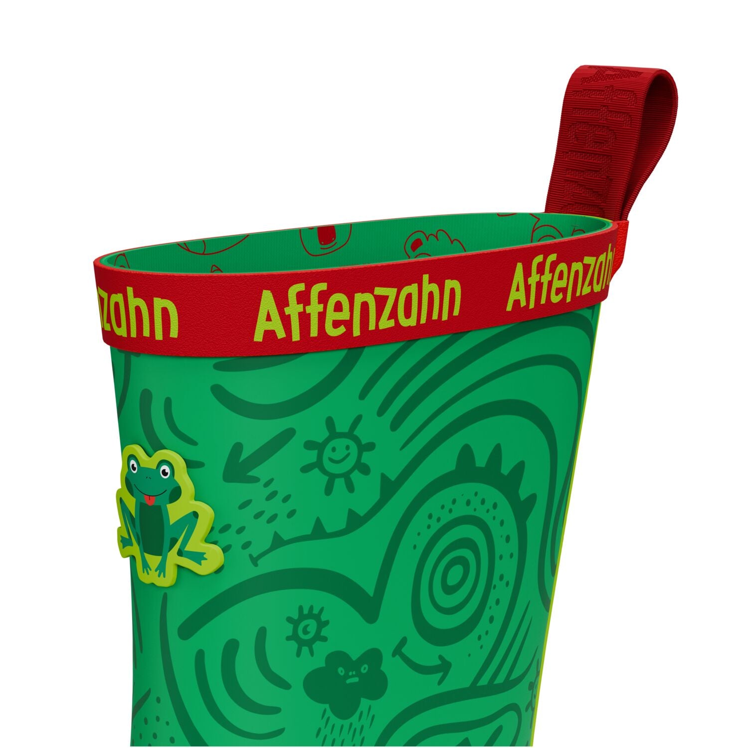 Affenzahn Barfuß-Gummistiefel Frosch Grün Flexibel-8