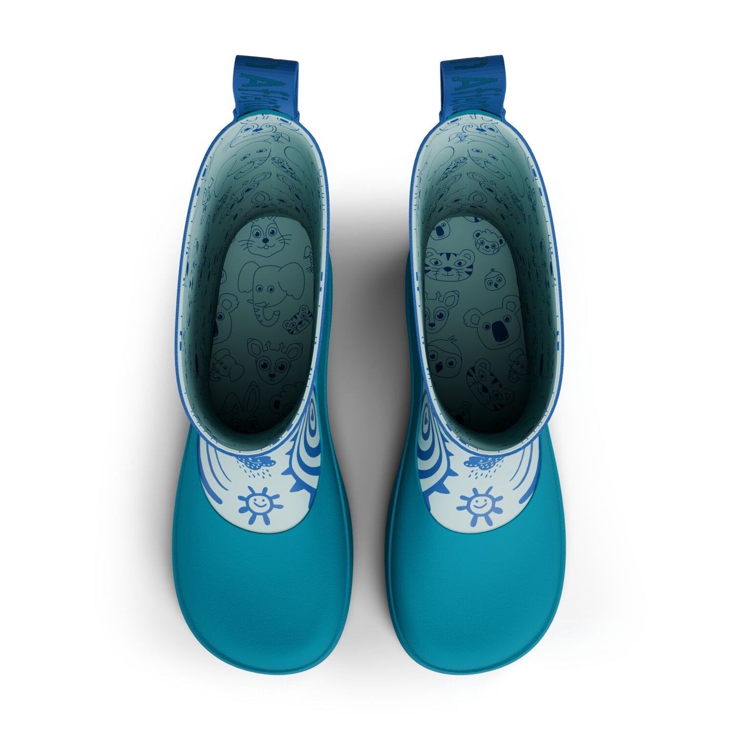 Affenzahn Barfuß-Gummistiefel Hai Blau Kinder-Regenstiefel5