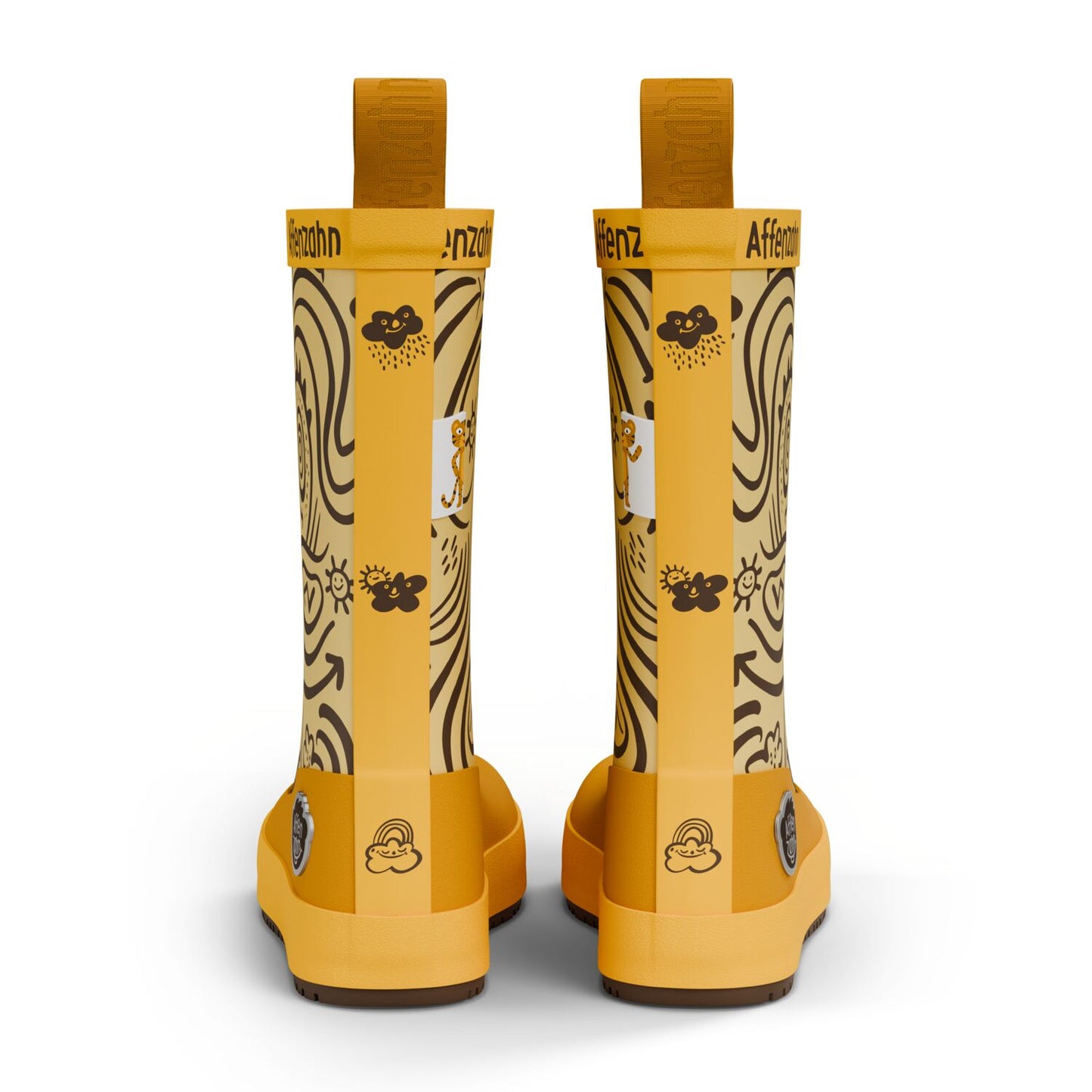 Affenzahn Barfuß-Gummistiefel Tiger Orange für Kinder2