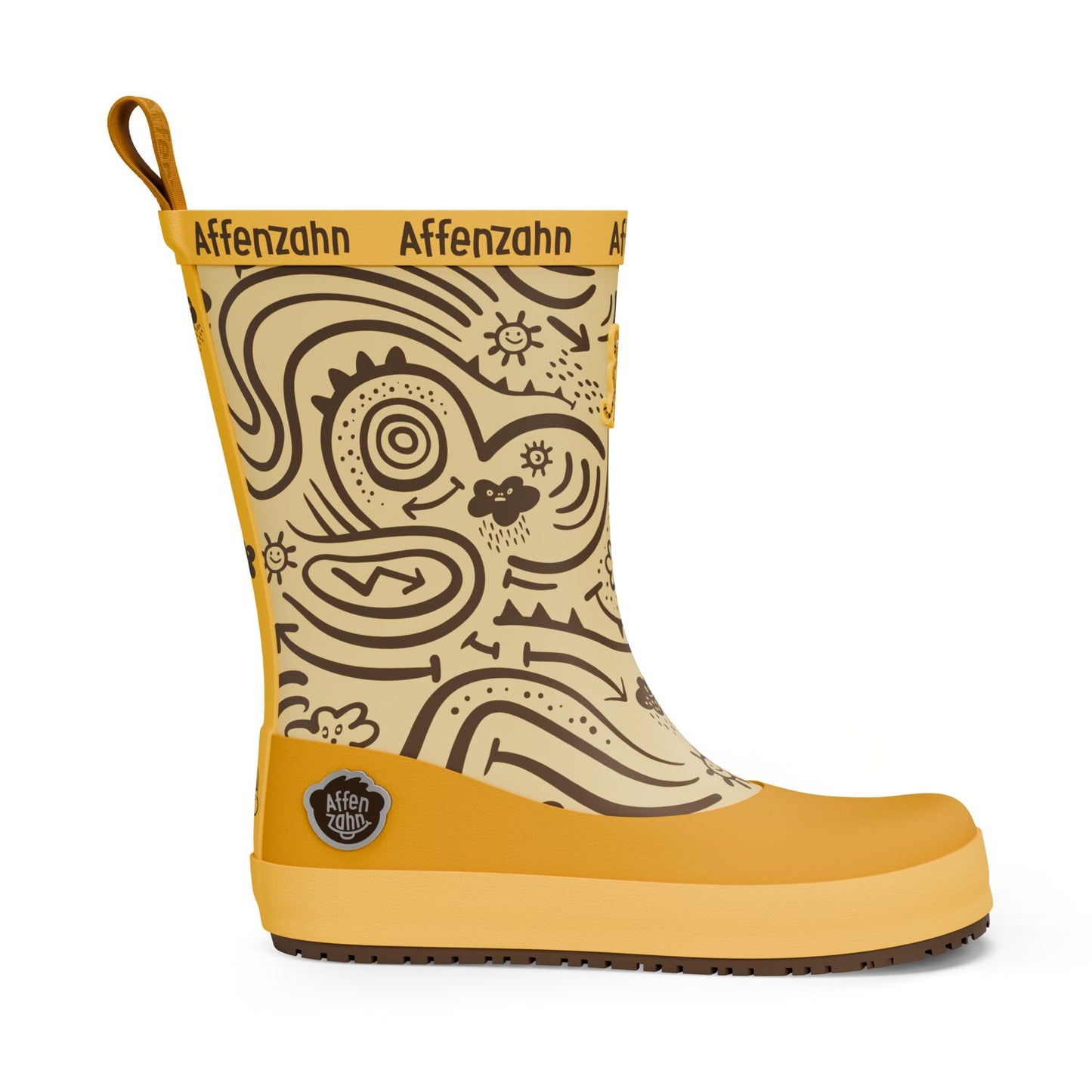 Affenzahn Barfuß-Gummistiefel Tiger Orange für Kinder3