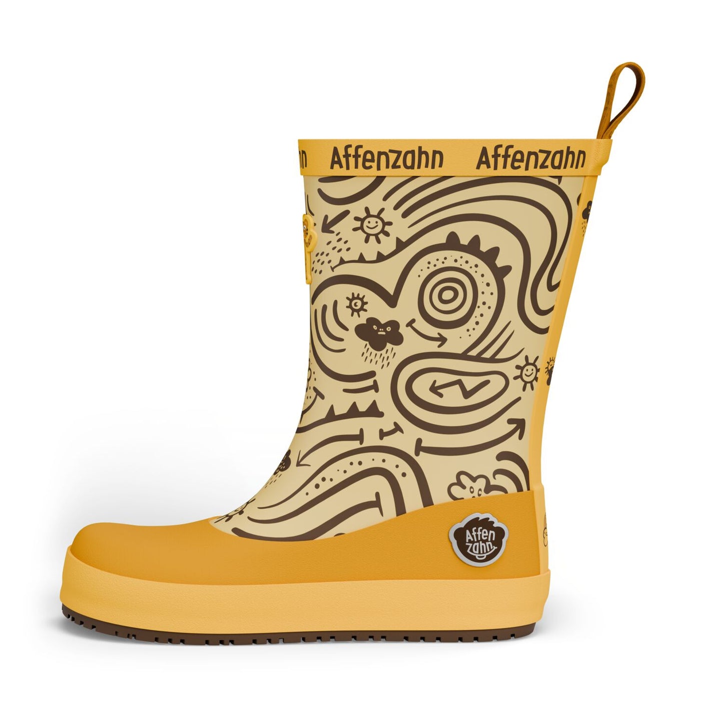 Affenzahn Barfuß-Gummistiefel Tiger Orange für Kinder4