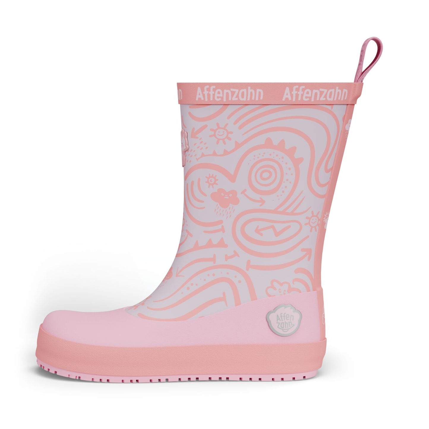 Affenzahn Barfuß-Gummistiefel Einhorn Rosa Wasserdicht-4