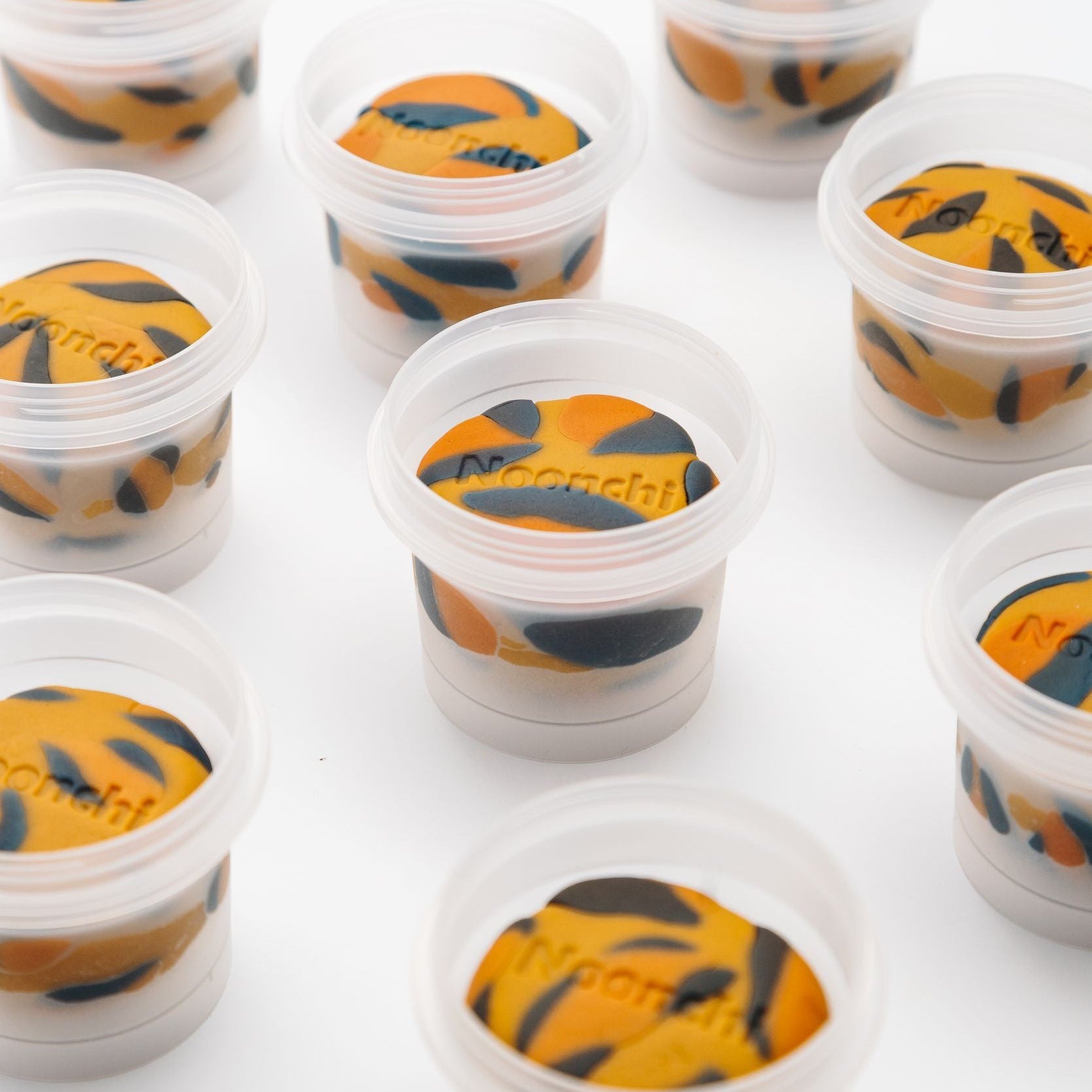 Noonchi Organic Knete MEOW Brown Tiger Print handgefertigt Unna