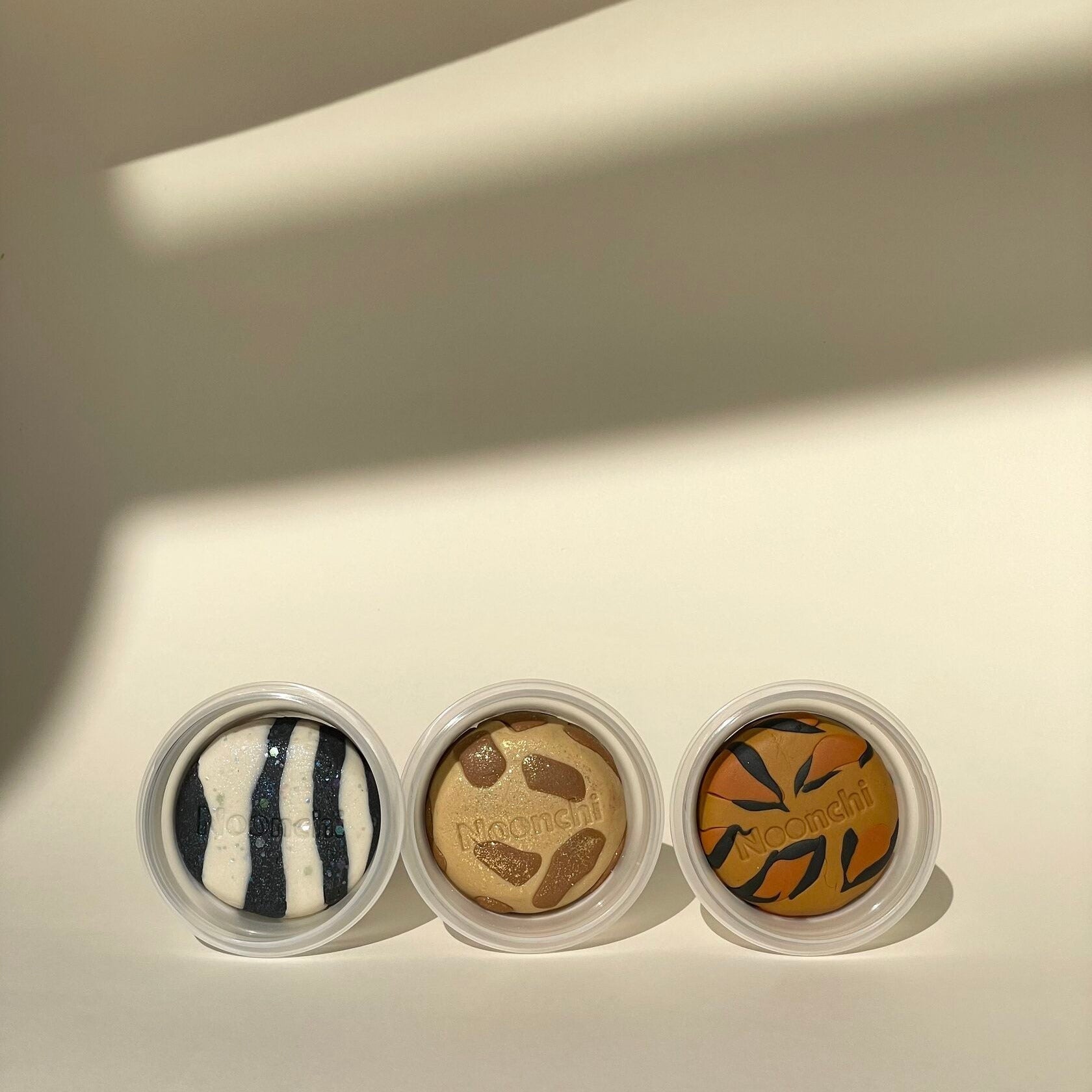 Noonchi Knete zebra, tiger, giraffe