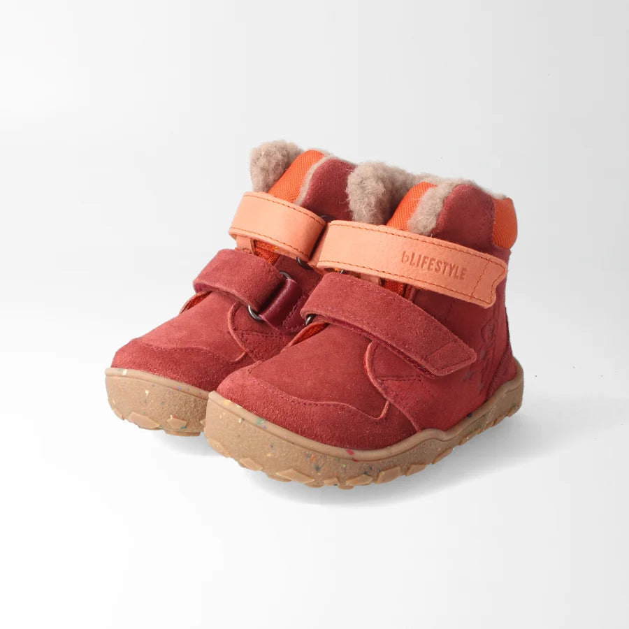 Barfußschuh gibbonSTYLE bordeaux, gefüttert | bLIFESTYLE