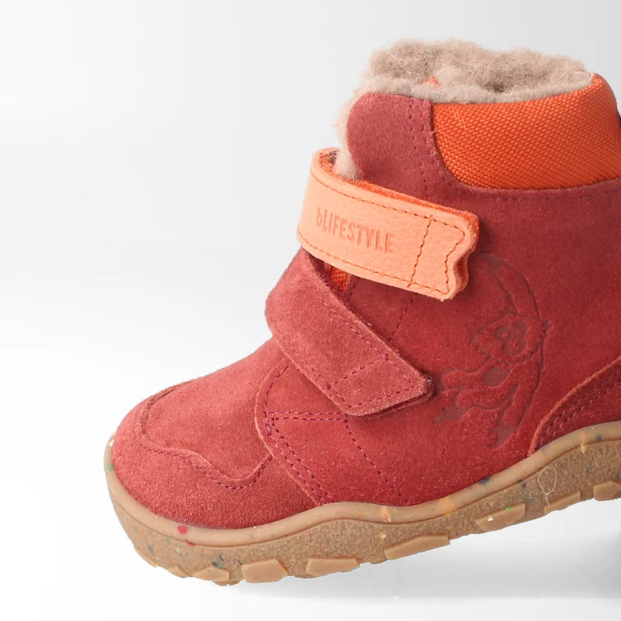 Barfußschuh gibbonSTYLE bordeaux, gefüttert | bLIFESTYLE