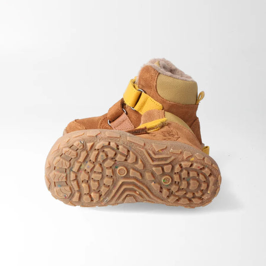 Barfußschuh Winterstiefel gibbonSTYLE TEX haselnuss | bLIFESTYLE