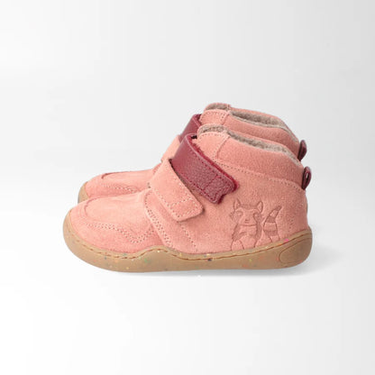 Barfußschuh streifenhörnchenSTYLE altrosa, leicht gefüttert | bLIFESTYLE (extra breit)