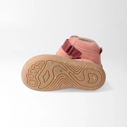 Barfußschuh streifenhörnchenSTYLE altrosa, leicht gefüttert | bLIFESTYLE (extra breit)