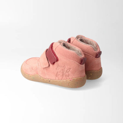 Barfußschuh streifenhörnchenSTYLE altrosa, leicht gefüttert | bLIFESTYLE (extra breit)