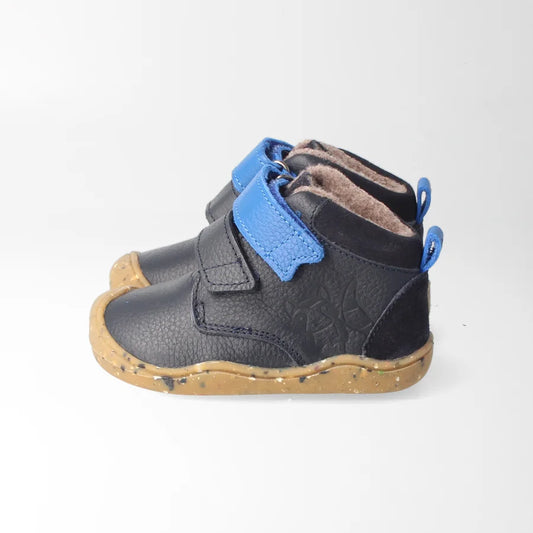 Barfußschuh leicht gefüttert streifenhörnchenSTYLE baby marine | bLIFESTYLE