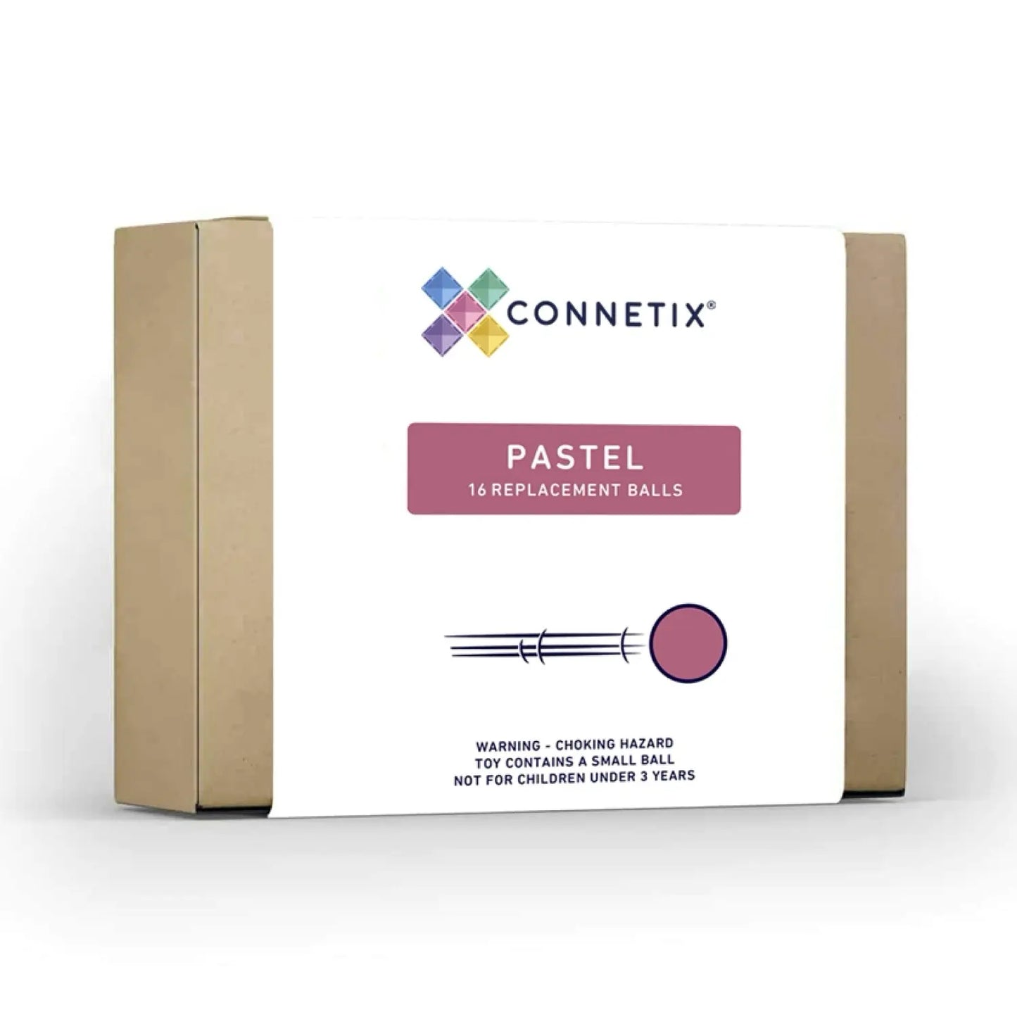 Pastell. Magnetbausteine. Kugelbahn Ersatzkugeln. 16 Teile | Connetix