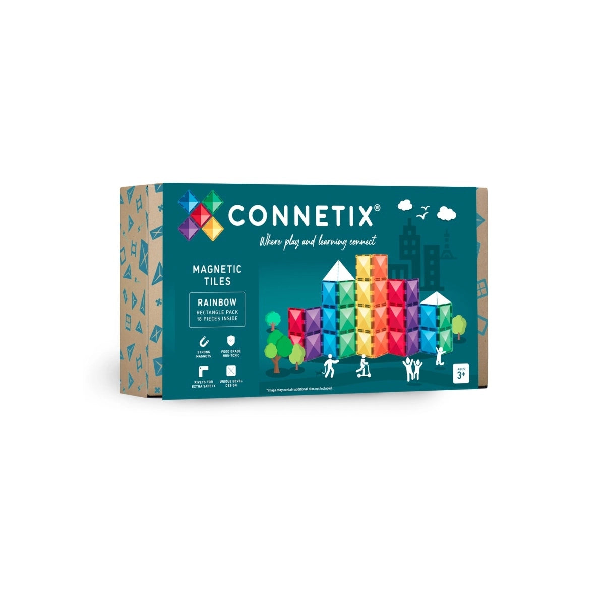 Rainbow. Magnetbausteine. 18 Teile. | Connetix