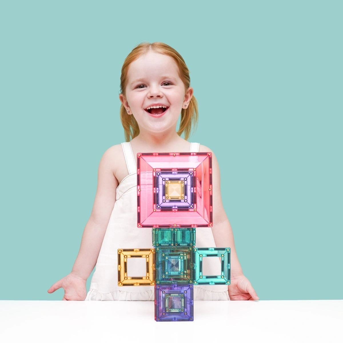 Pastell. Magnetbausteine. Portal Pack 48 Teile. | Connetix