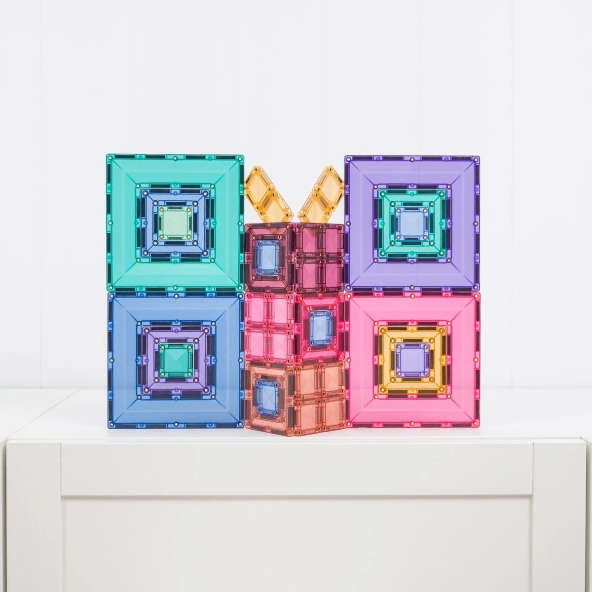 Pastell. Magnetbausteine. Portal Pack 48 Teile. | Connetix
