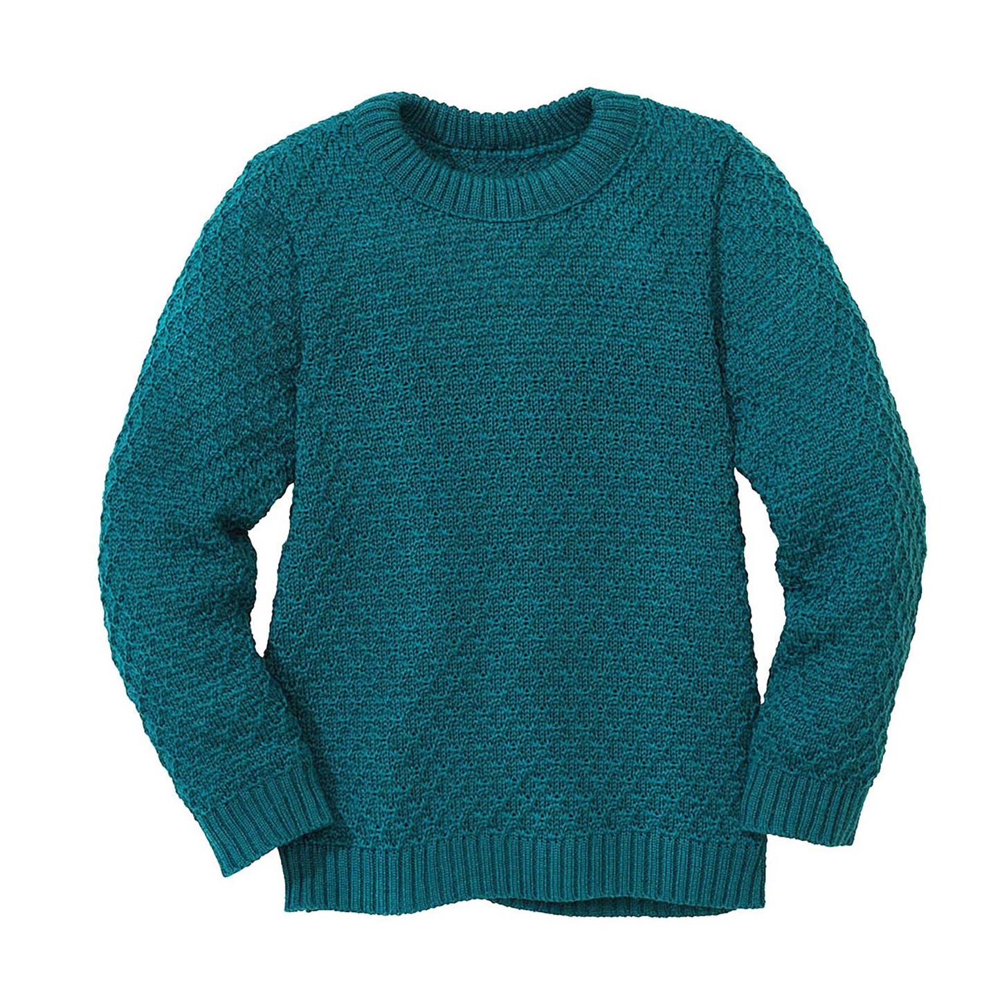 Pullover Aran aus Bio Wolle, pacific | disana