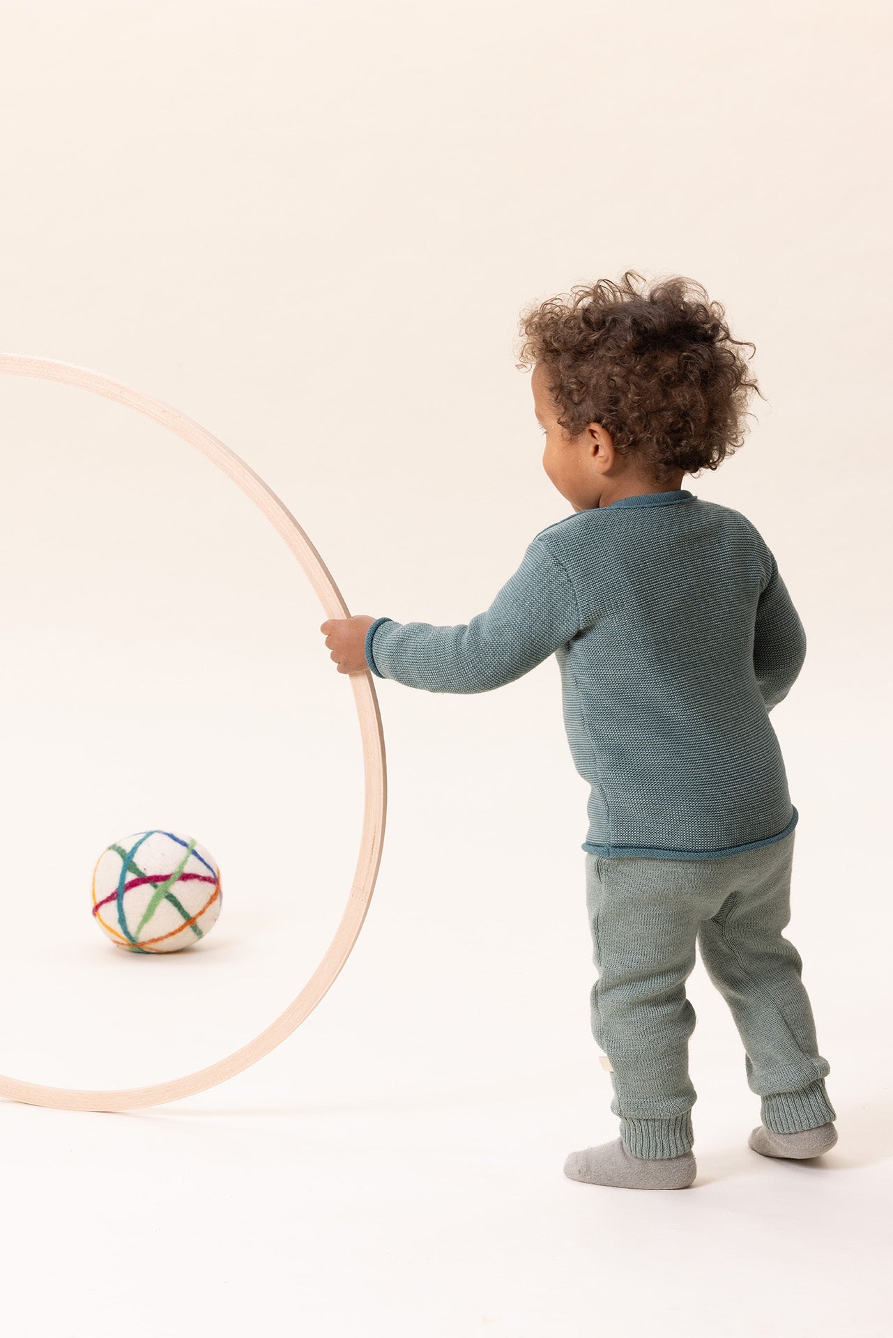 Melange-Pullover Orange-Bordeaux, disana, Wolle