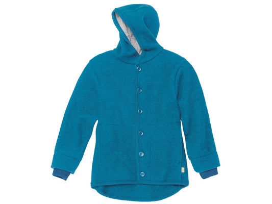 Wollwalk Jacke. Winterjacke. Übergangsjacke. Blau | disana