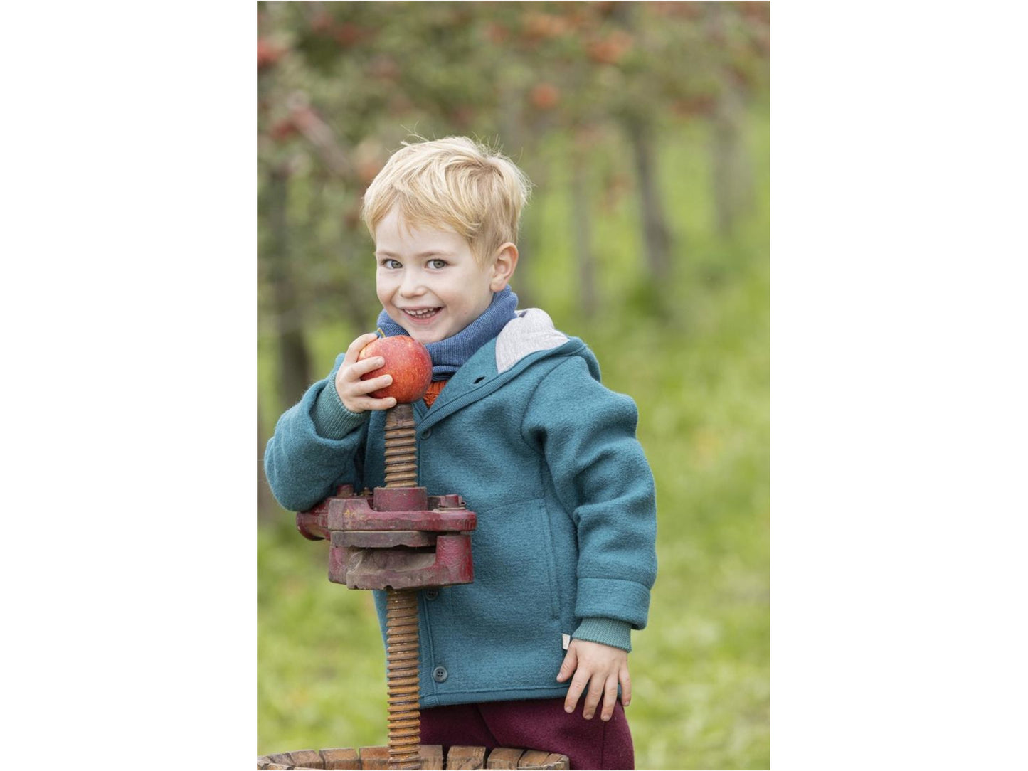 Wollwalk Jacke. Winterjacke. Übergangsjacke. Blau | disana