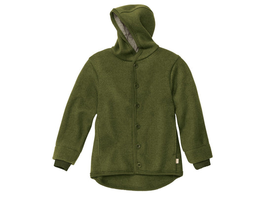 Wollwalk Jacke. Winterjacke. Übergangsjacke. Olive | disana